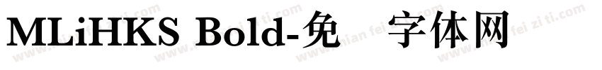 MLiHKS Bold字体转换